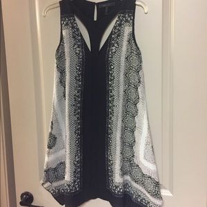 BCBG Maxazria Symmetrical Neckline Dress